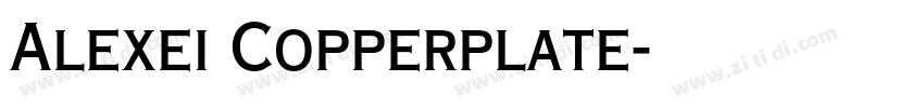 Alexei Copperplate字体转换